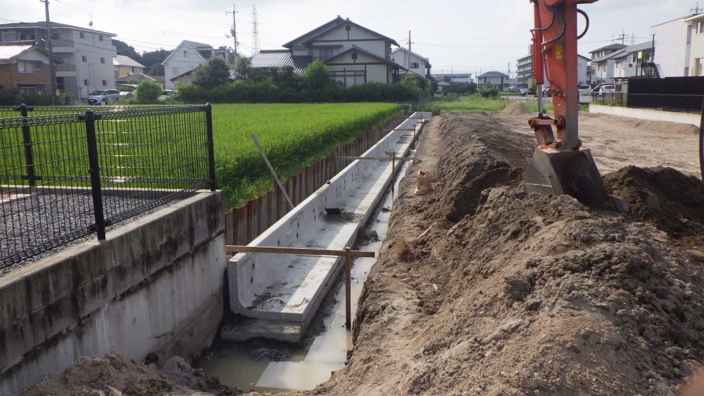 賃貸アパート新築工事の施工写真