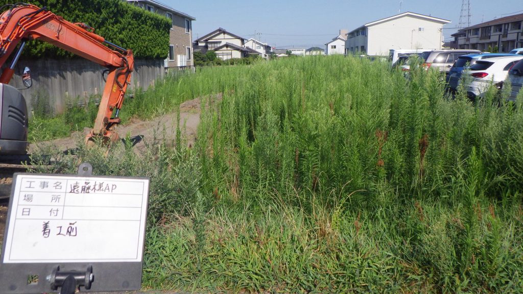 賃貸アパート新築工事の施工写真