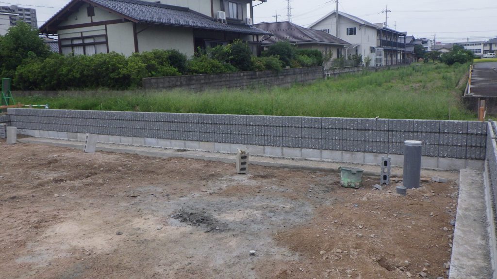 賃貸アパート新築工事の施工写真