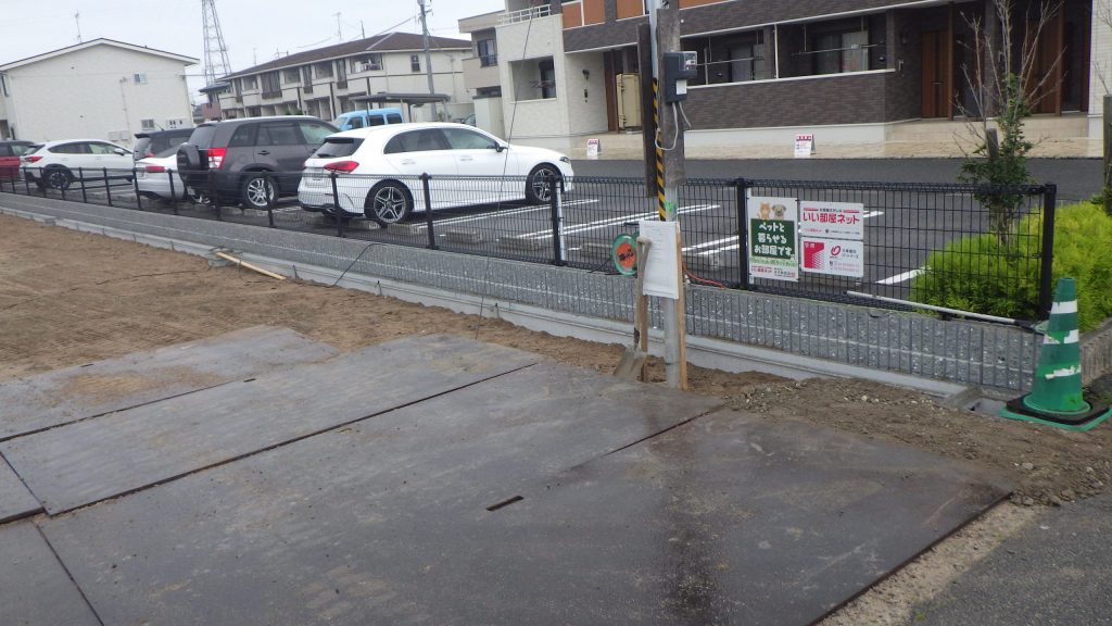 賃貸アパート新築工事の施工写真