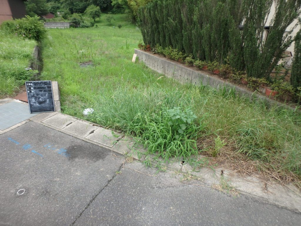 陰田町開発工事の施工写真