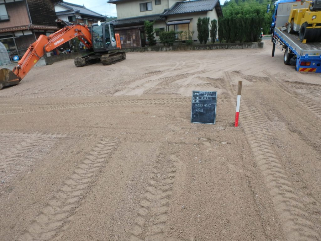 陰田町開発工事の施工写真