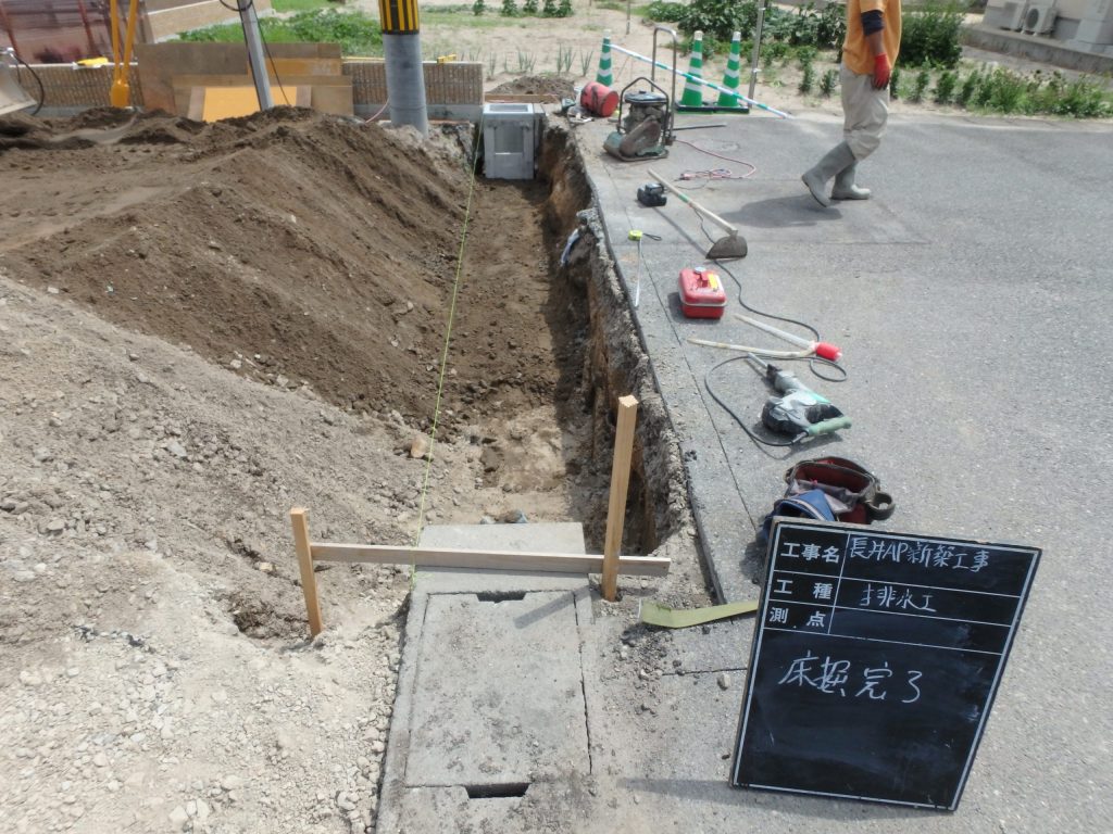 賃貸アパート新築工事の施工写真
