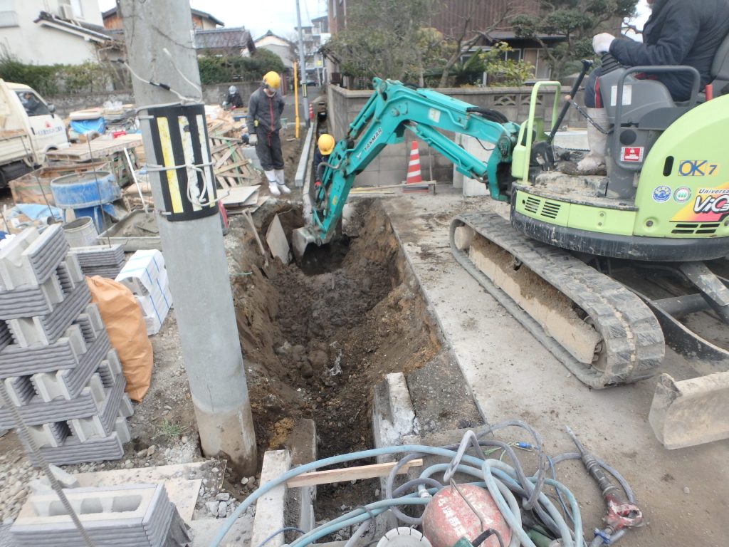 賃貸アパート新築工事の施工写真